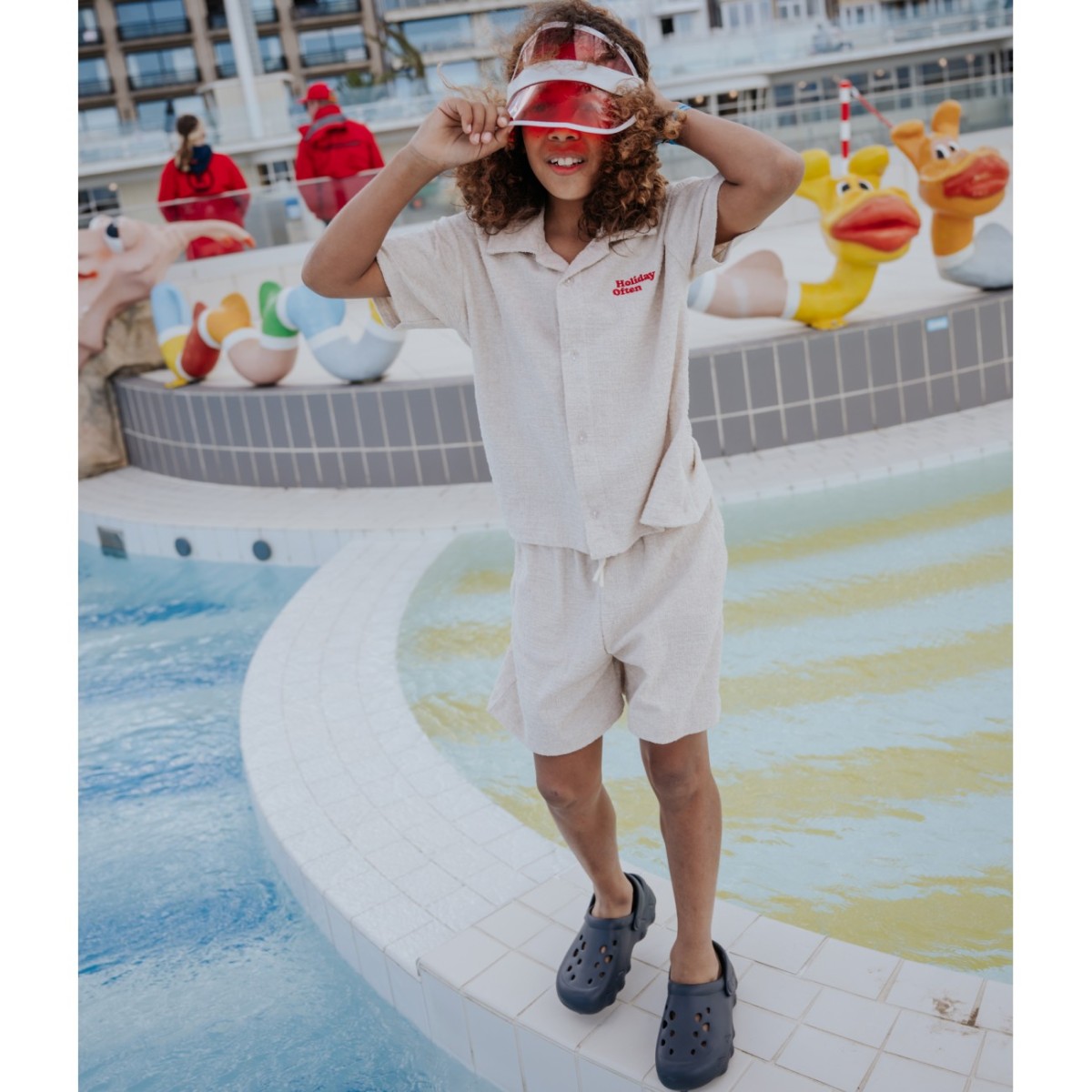 'Holiday Often' Towel Terry Shirt & Towel Terry Short