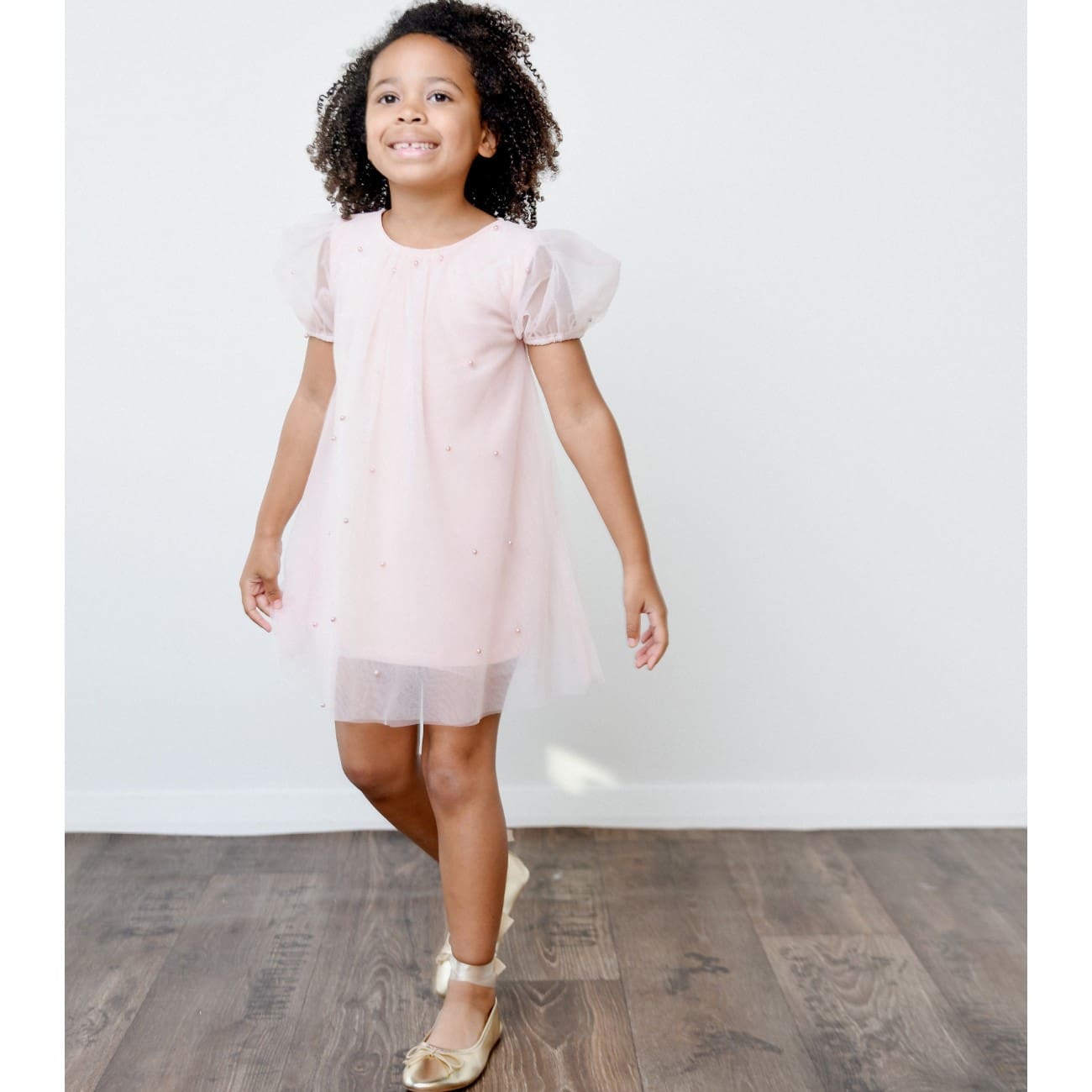 Pearl Tulle Dress | Dollypink