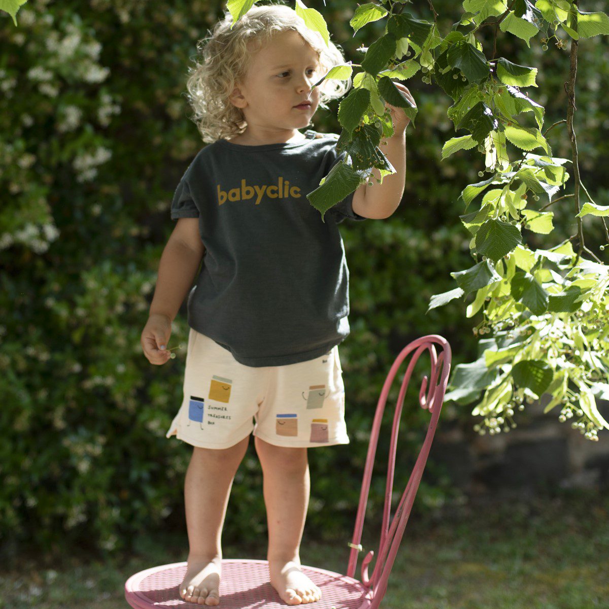 Black Logo T-Shirt & Treasures Shorts