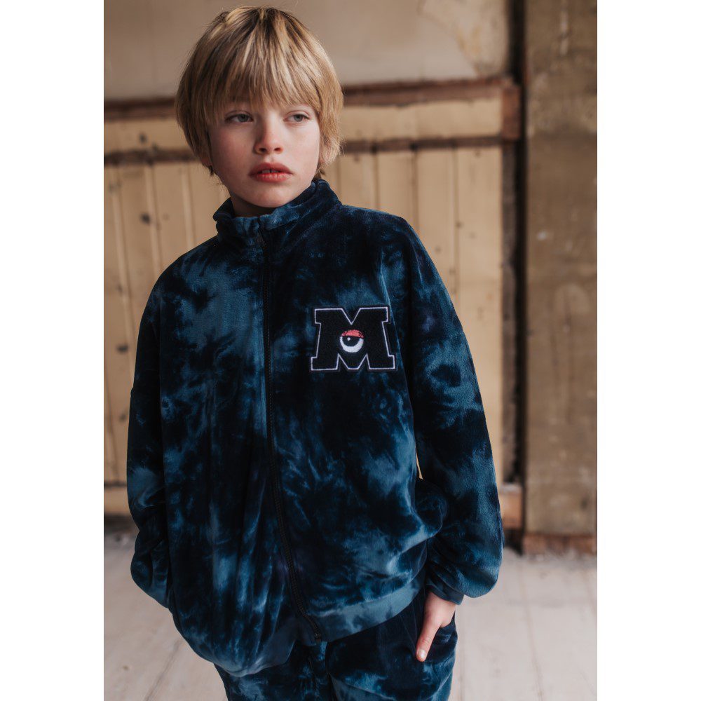 MONSTERS Tie Dye Zip Jacket | Blue
