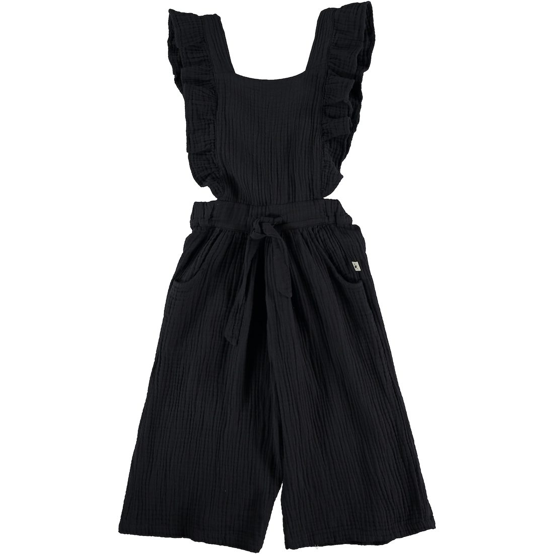 Dark Blue Gauze Jumpsuit