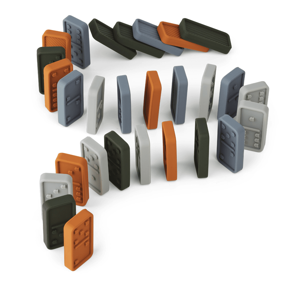 Dodo Domino Set | Blue Multi Mix