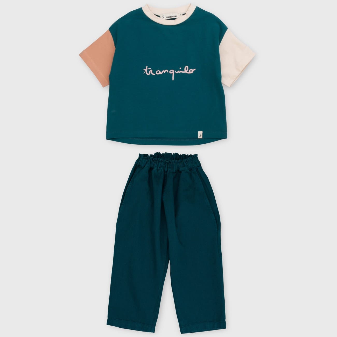 Elliot Tshirt & Frits Pants Twill | Posey Green Tranquilo