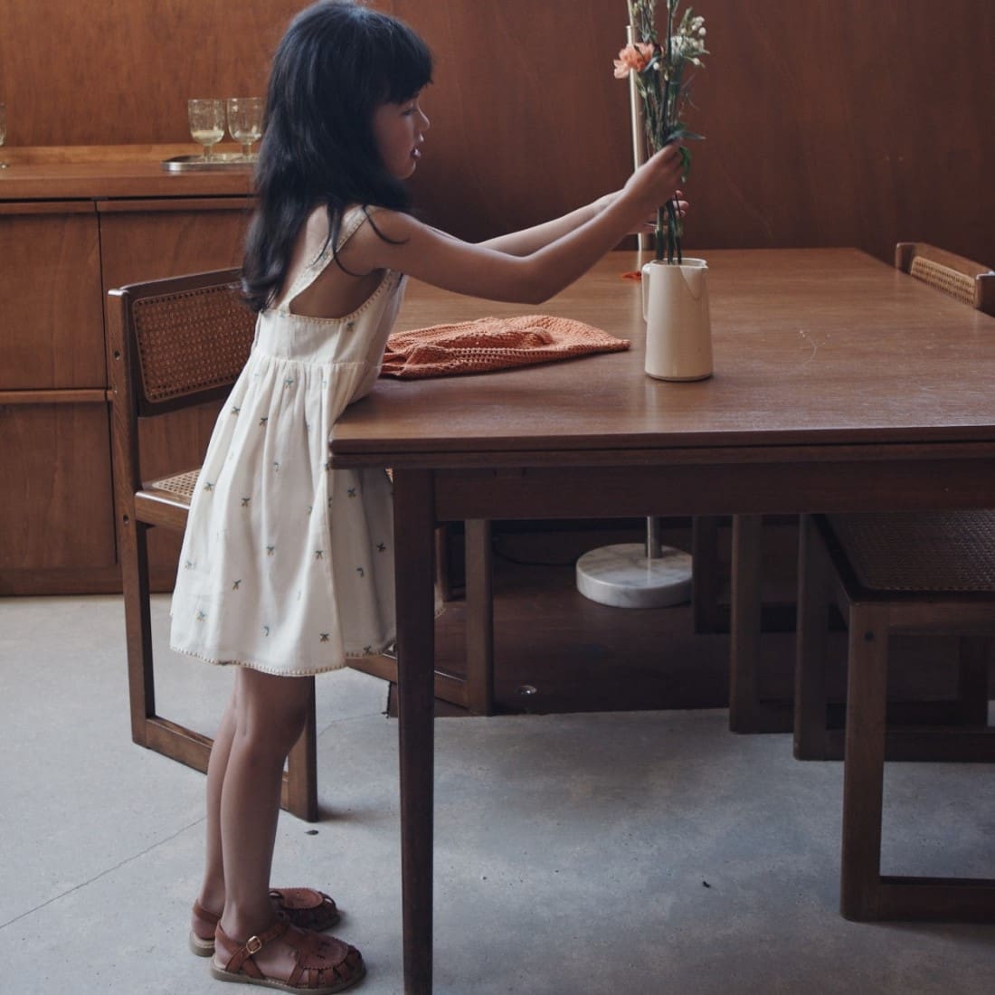 Embroidered All-Over Dress