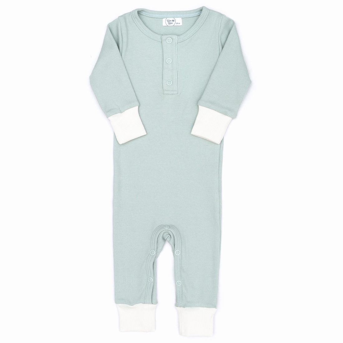 Ali Romper | Sky Blue & Natural