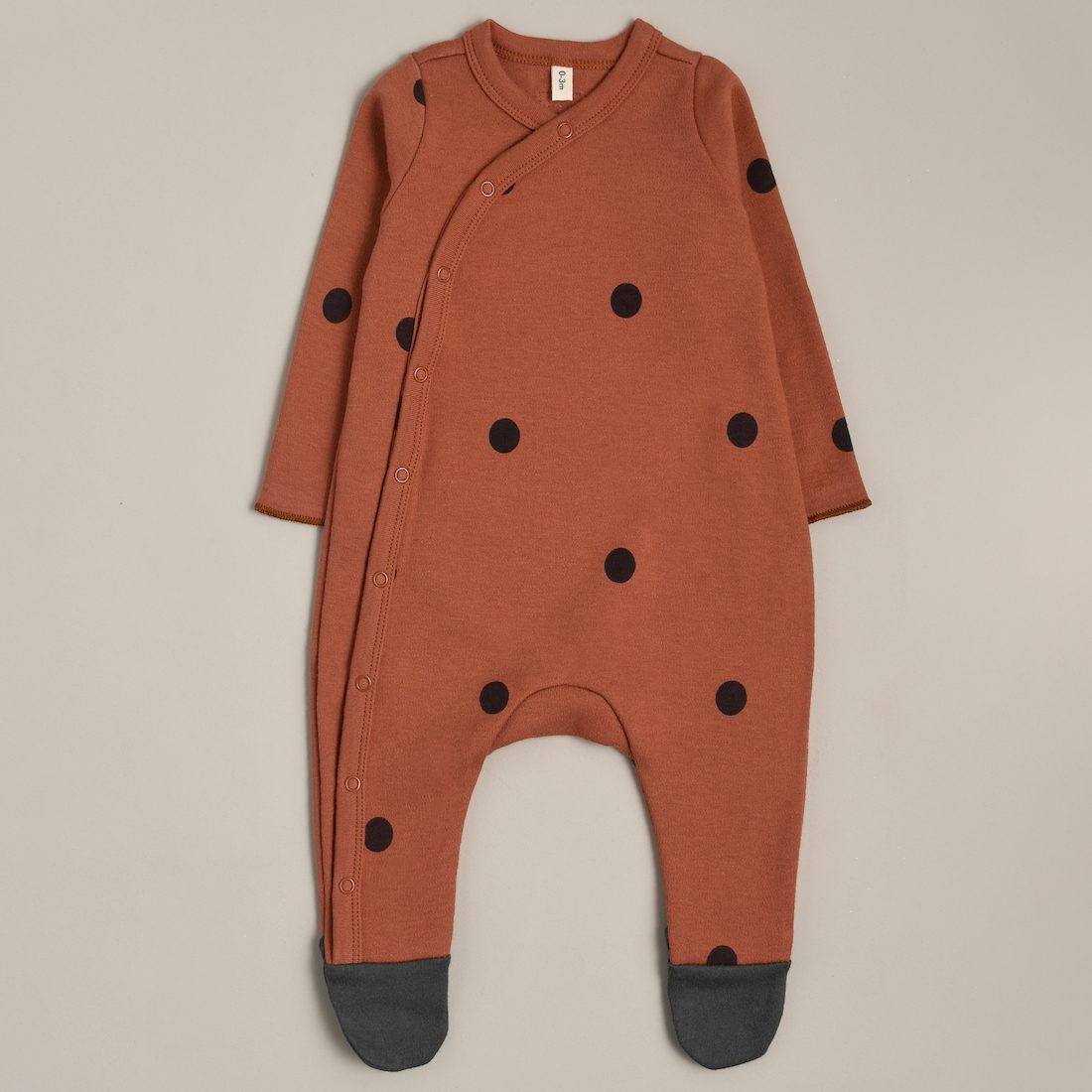 Earth Dots Suit W/ Contrast Feet