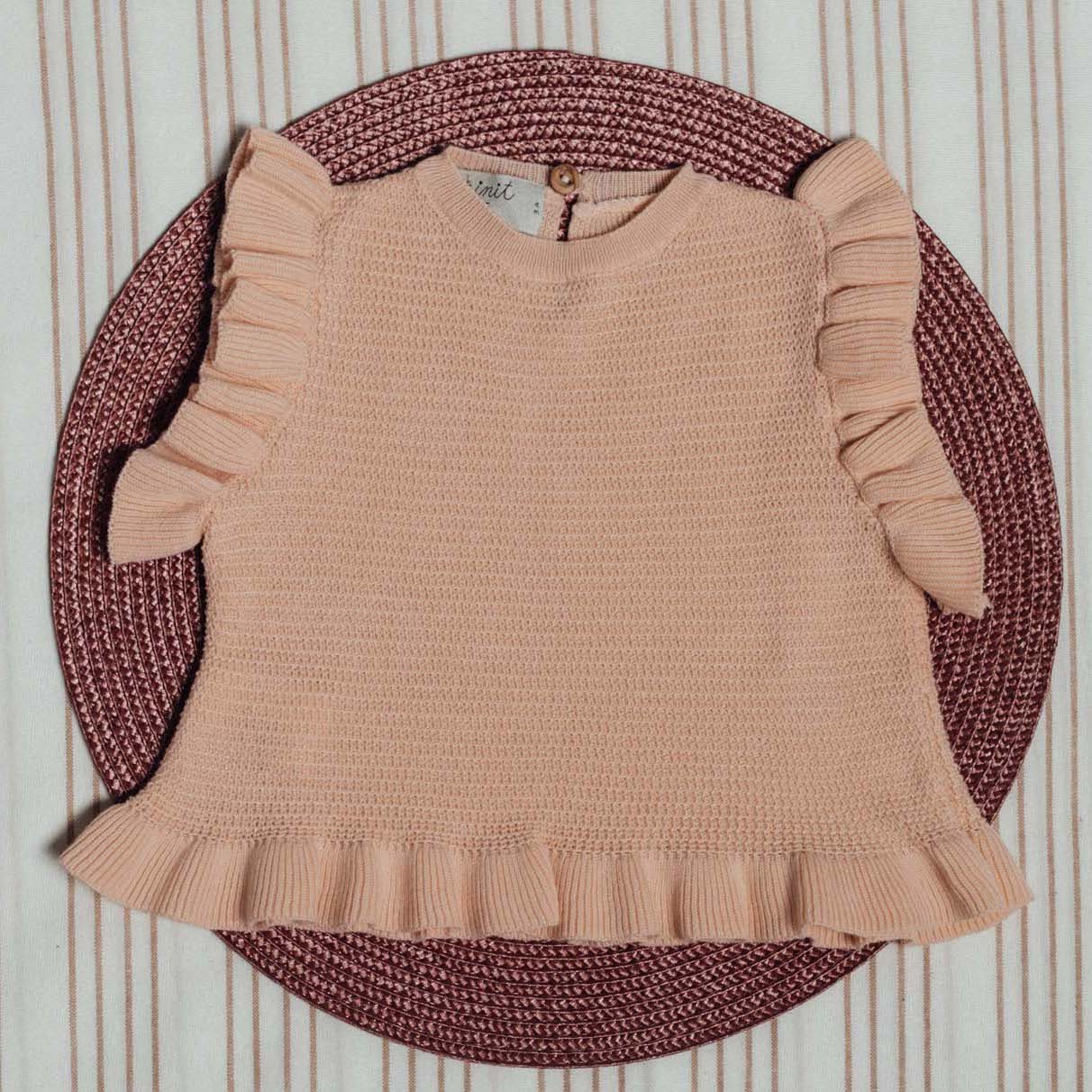 Pink Peach Knit Top