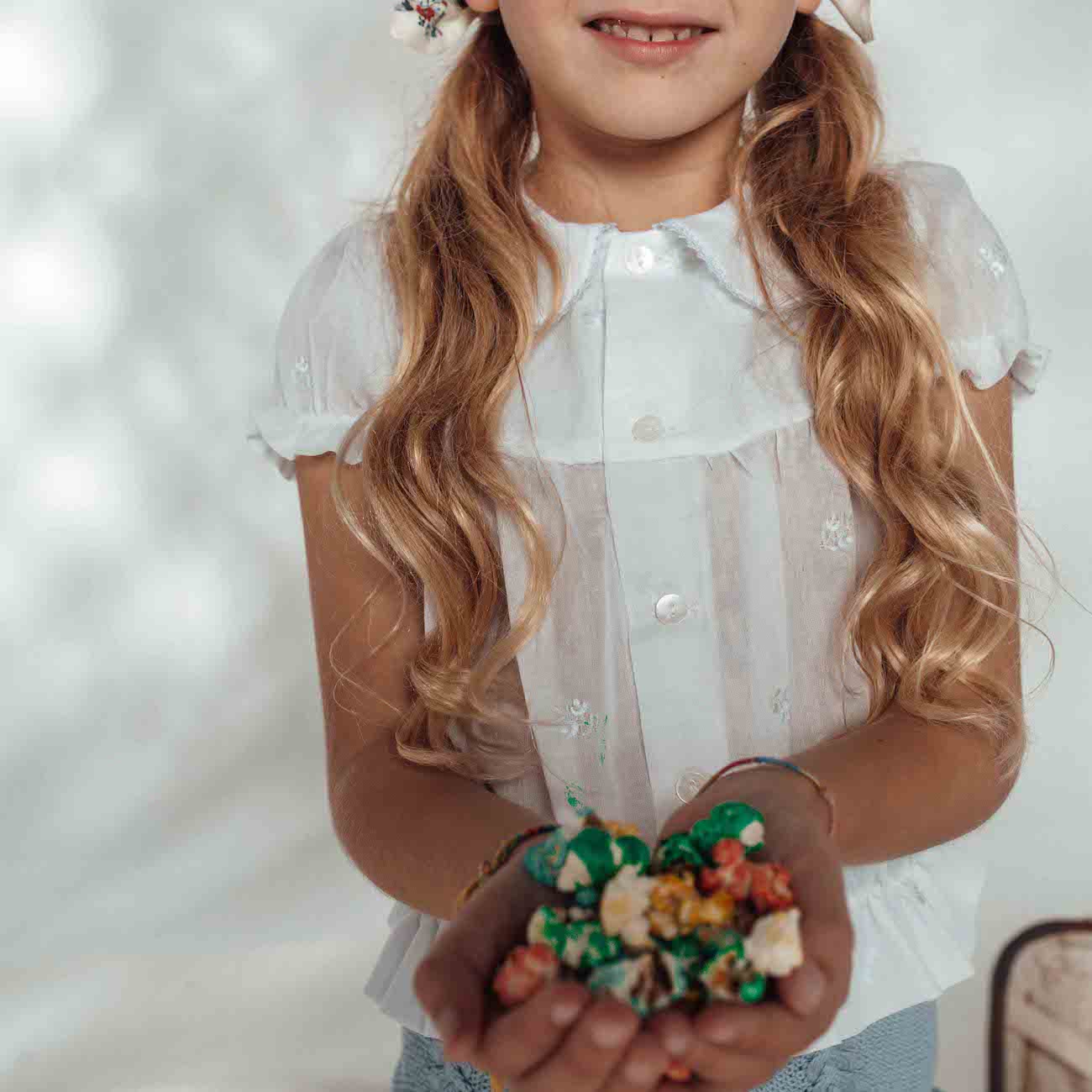 Embroidered Flower S/S Shirt