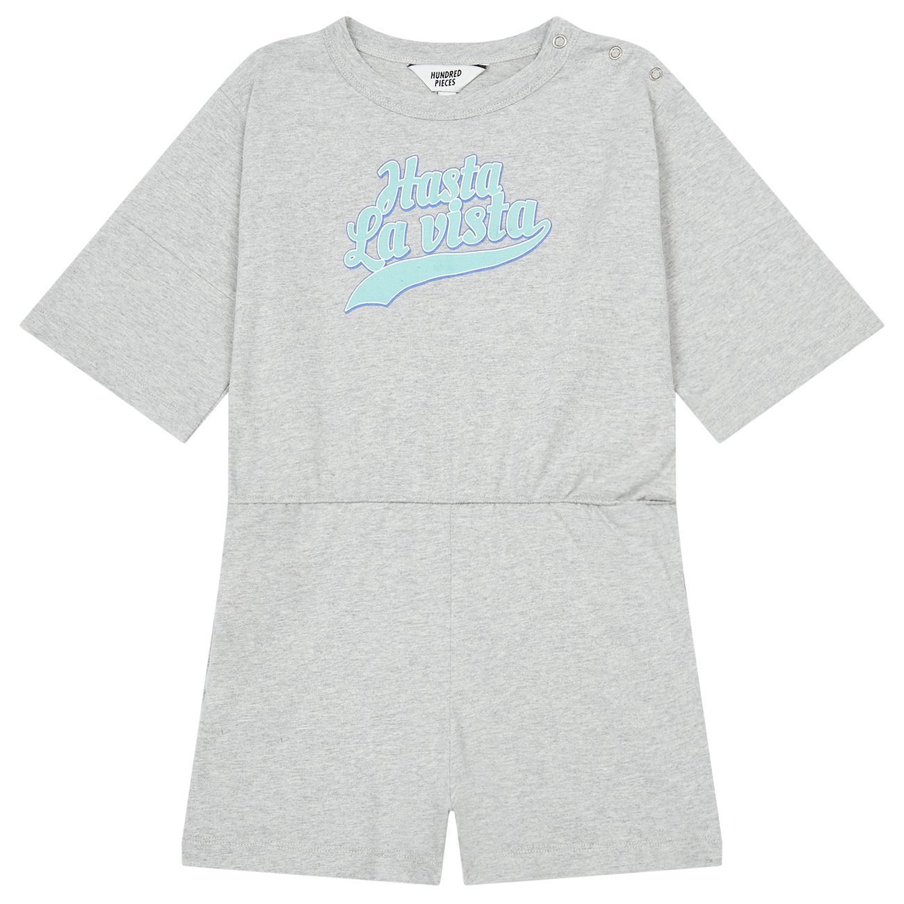 Light Heather Grey Vintage Playsuit