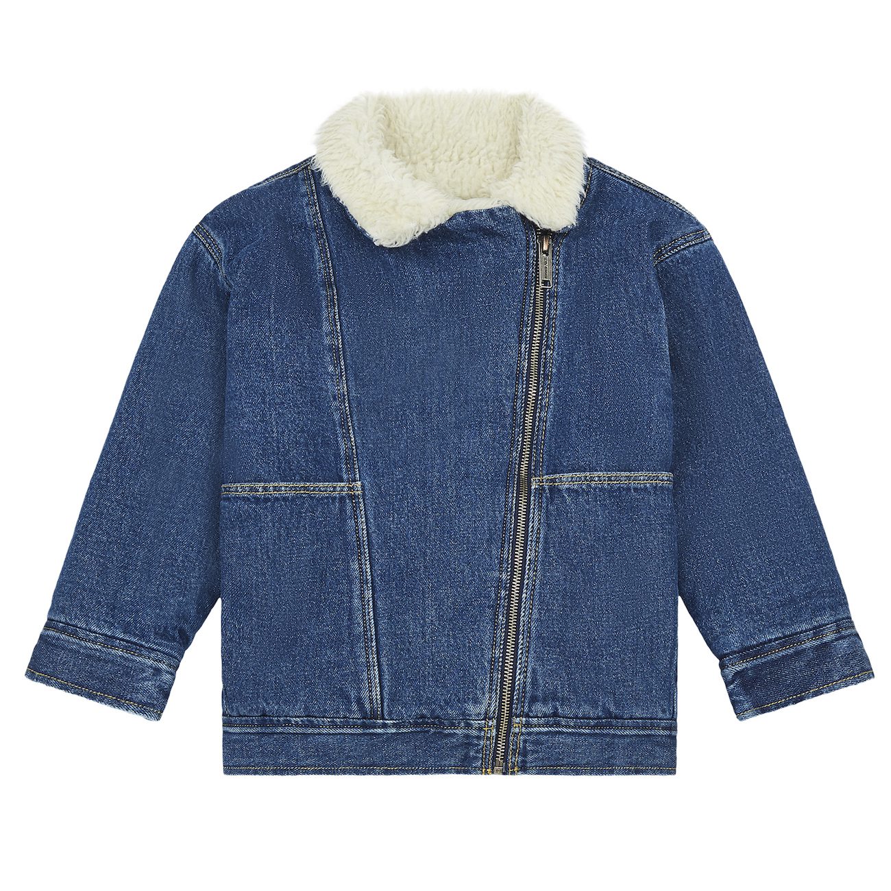 Denim Sherpa Lined Jacket