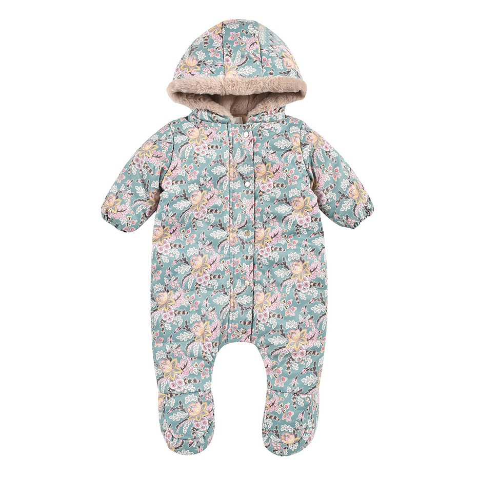 Drisella Pilot Jumpsuit | Blue French Flowers