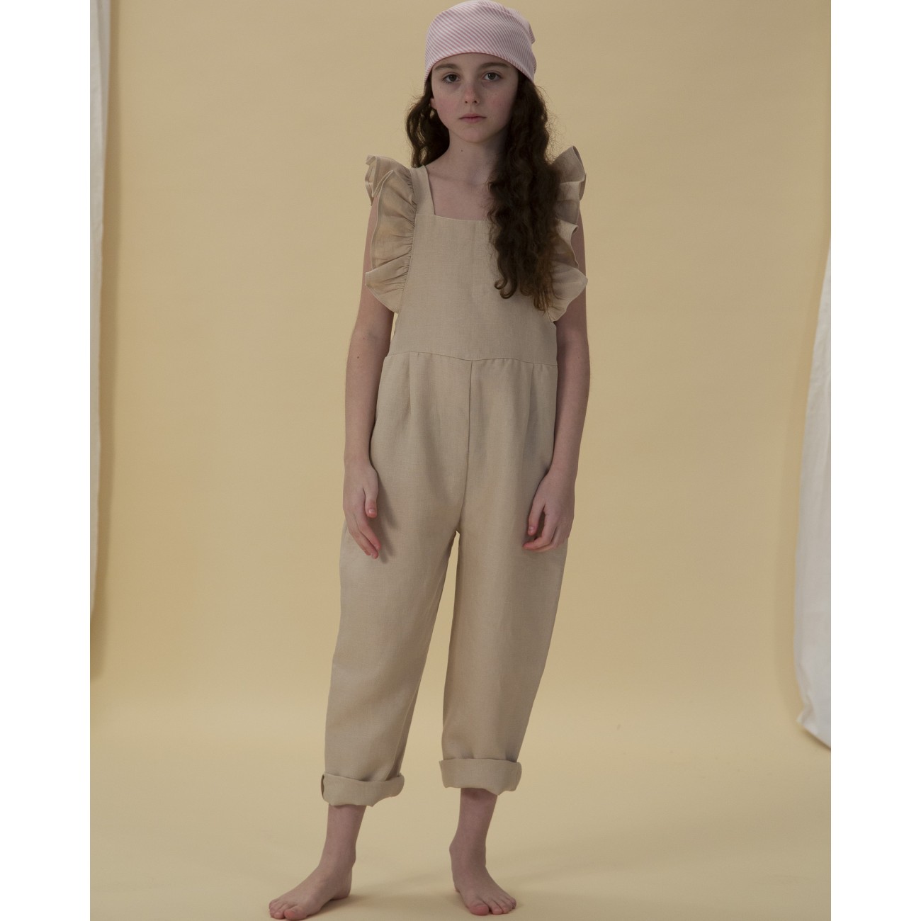 Florence Dungarees | Sand