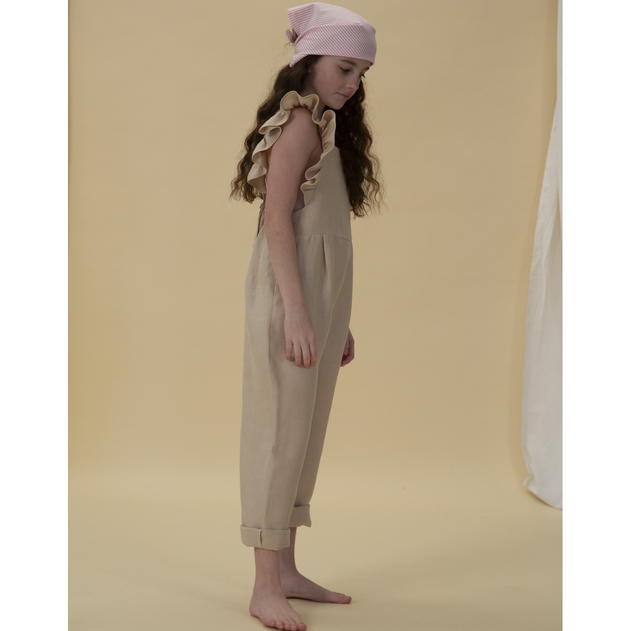 Florence Dungarees | Sand