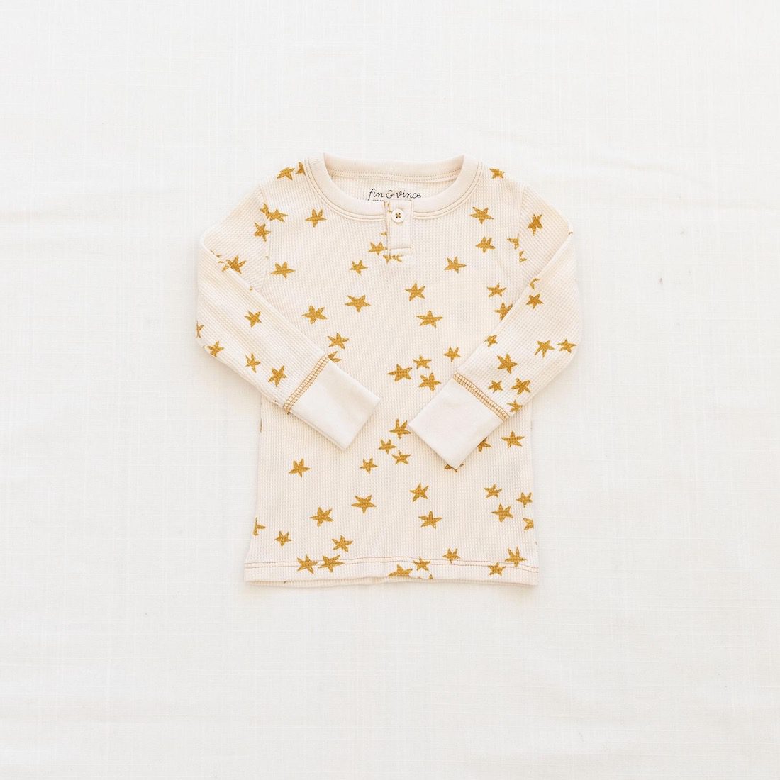 Waffle Henley Top & Pant | Starry Sky