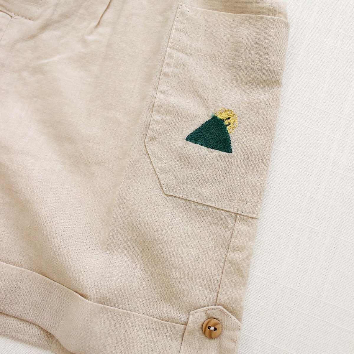 Adventure Jumpsuit | Sand W/ Sunrise Embroidery