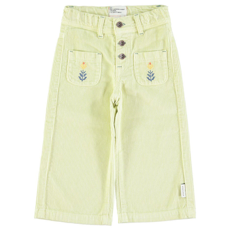 Flare Trousers | Green Lime