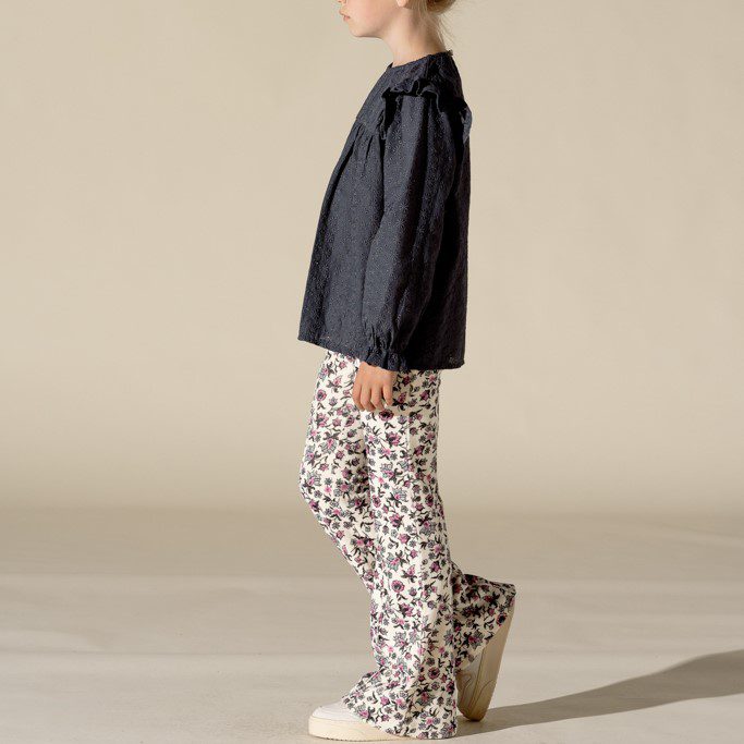 Flared Pants | Very Berry Flower