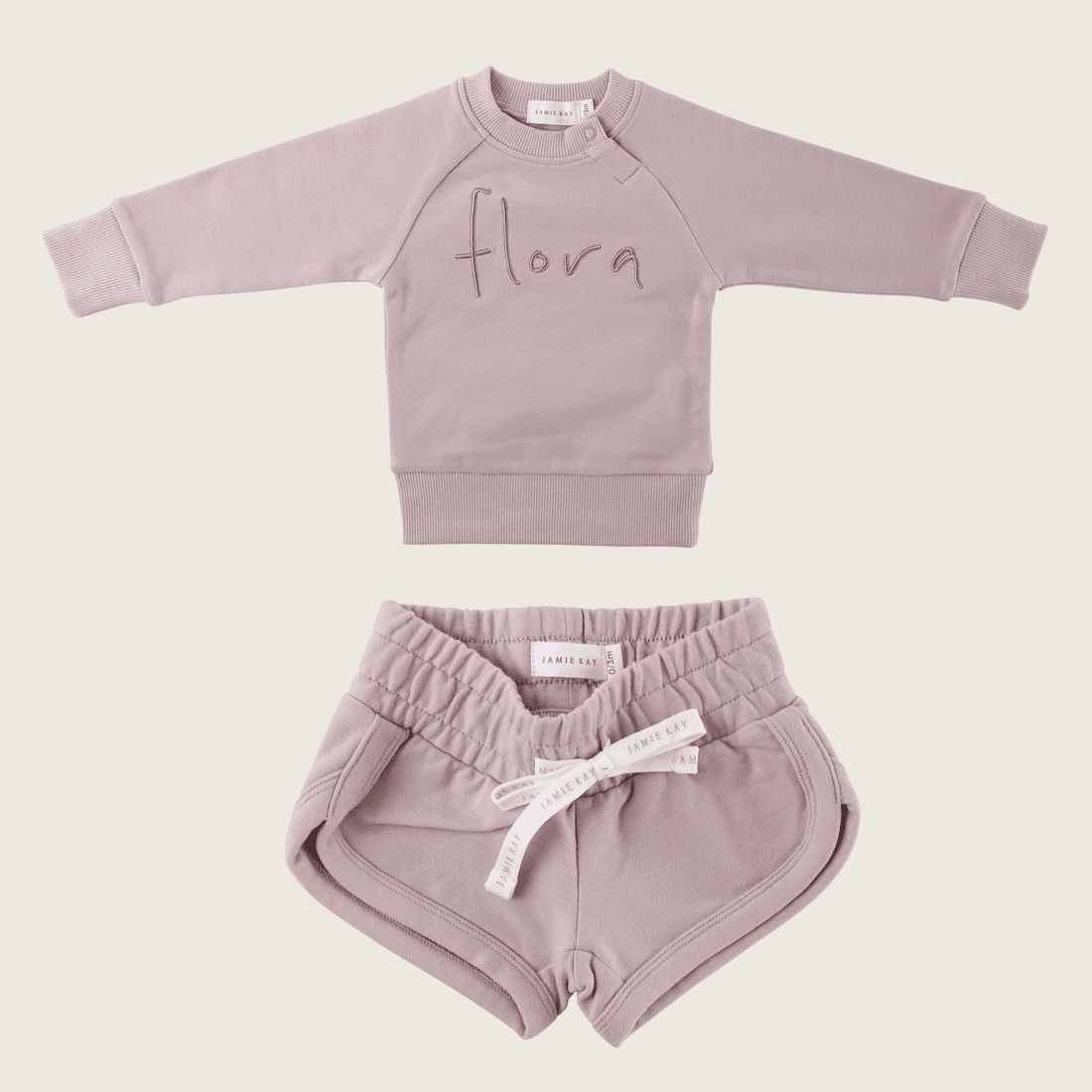 Flora Sweatshirt & Ivy Shortie | Almost Mauve