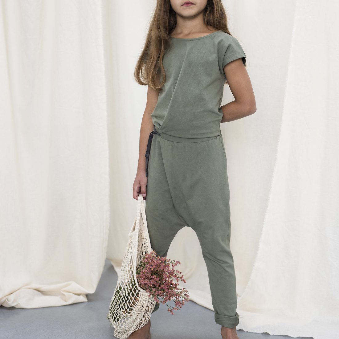 Fold Over Jumpsuit | Heather