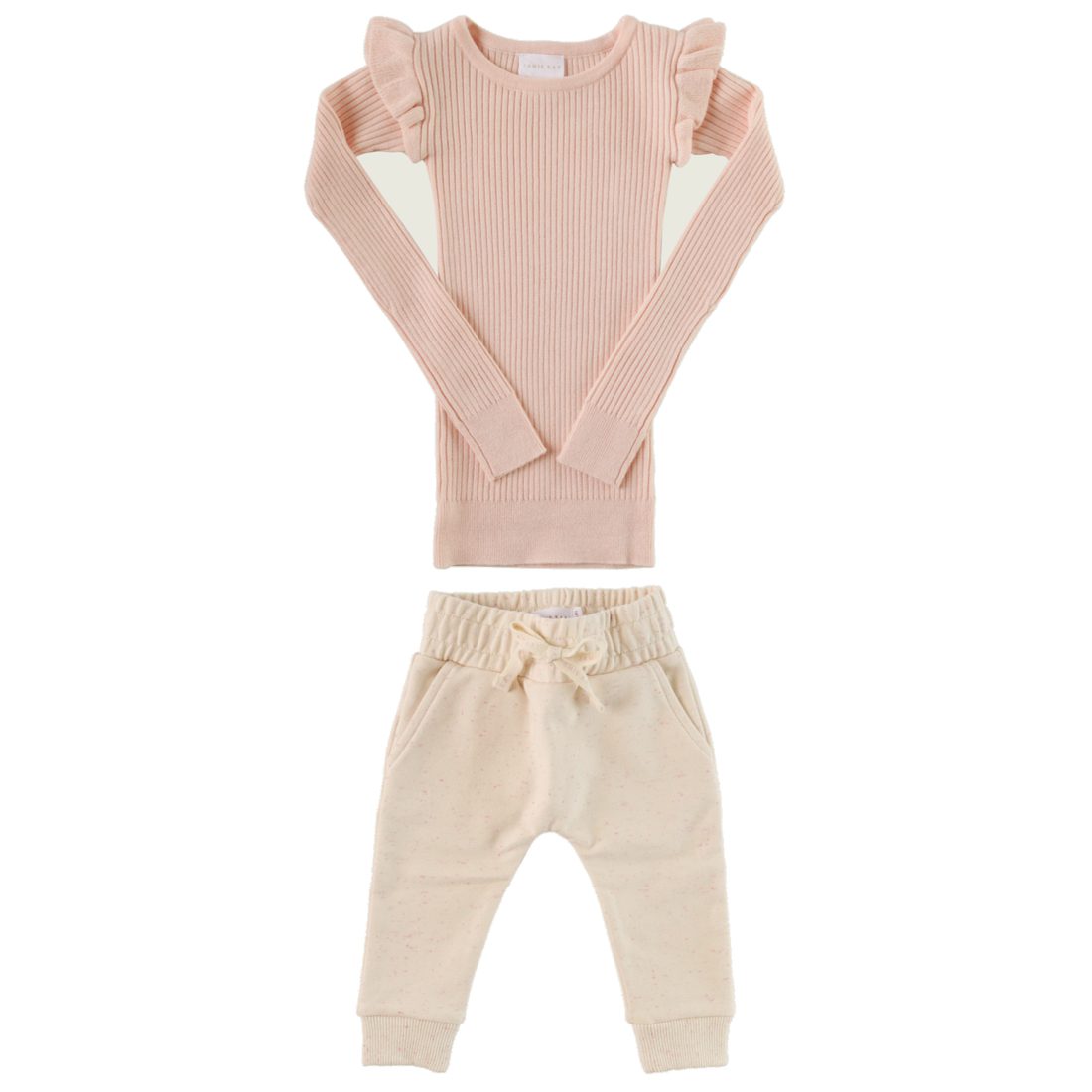 Frill Top Ballerina & Morgan Pants English Rose Fleck