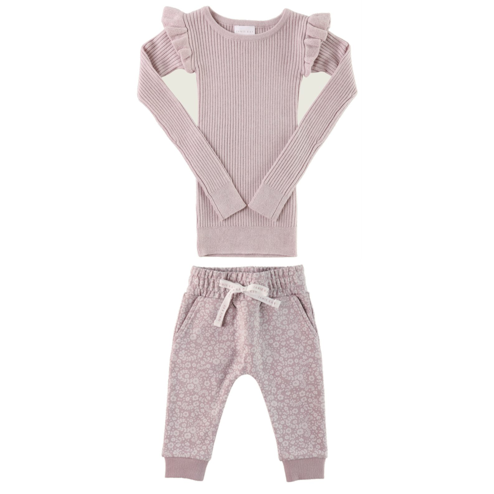 Frill Top Iris & Morgan Pants Periwinkle Floral