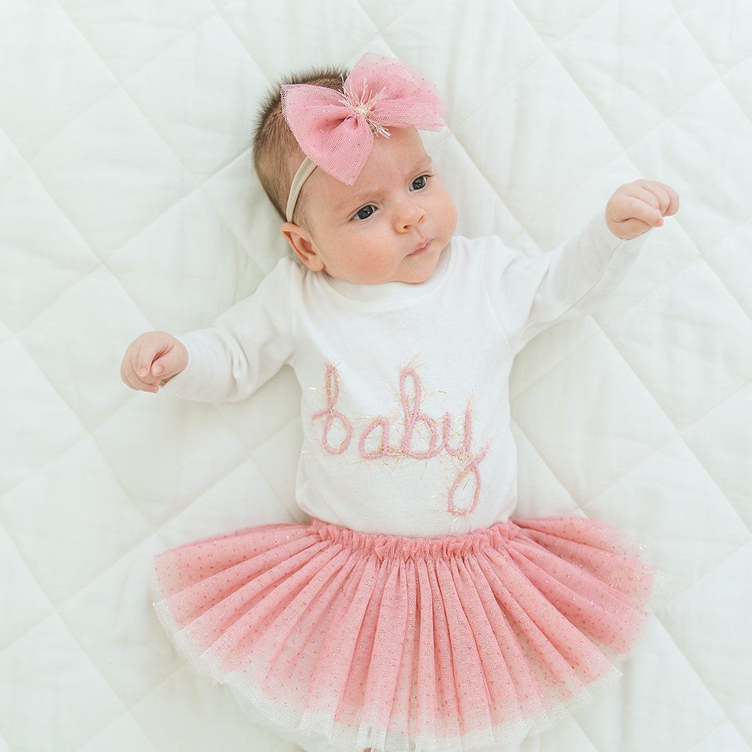 Frill Tutu Pale Blush Glinda Over Ivory