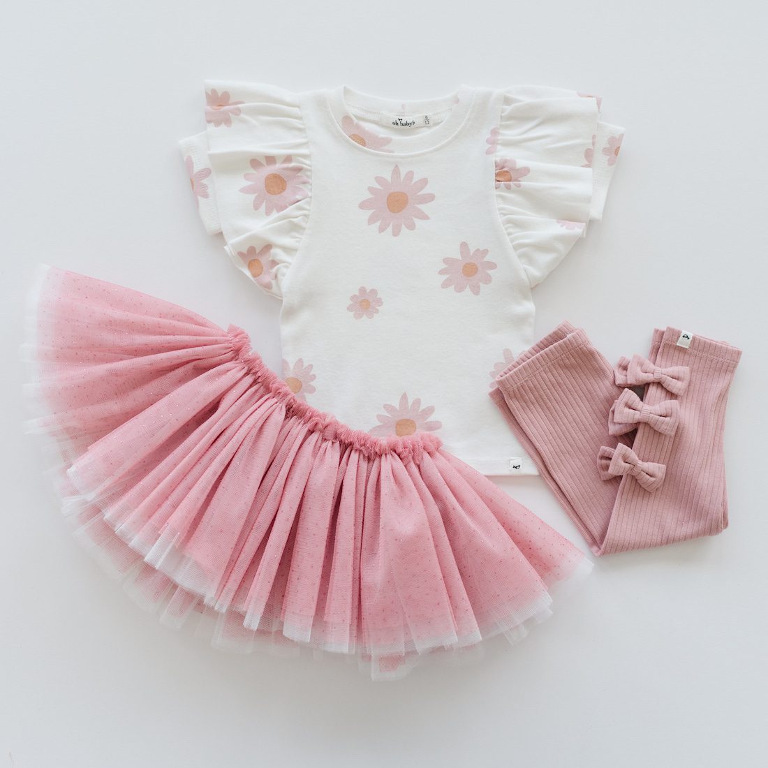 Frill Tutu Pale Blush Glinda Over Ivory