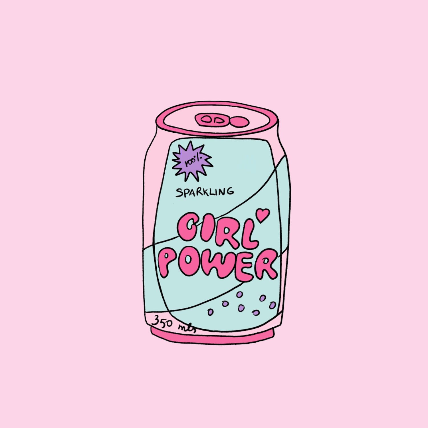 Girl Power Oversized Tee & Biker Shorts Set