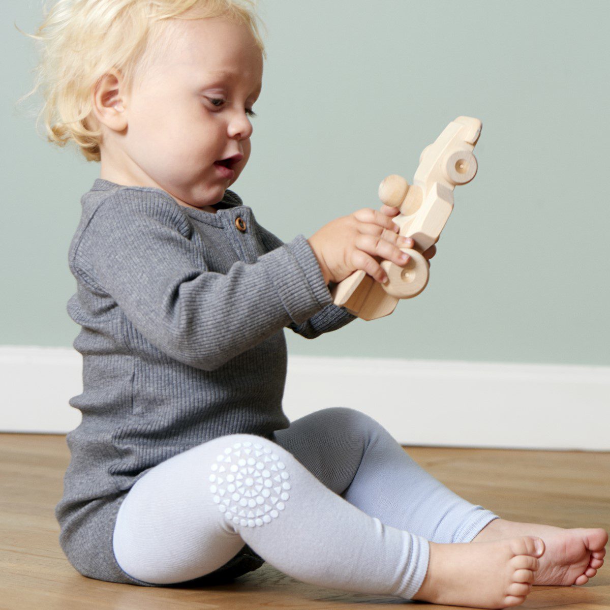 Crawling Leggings | Sky Blue