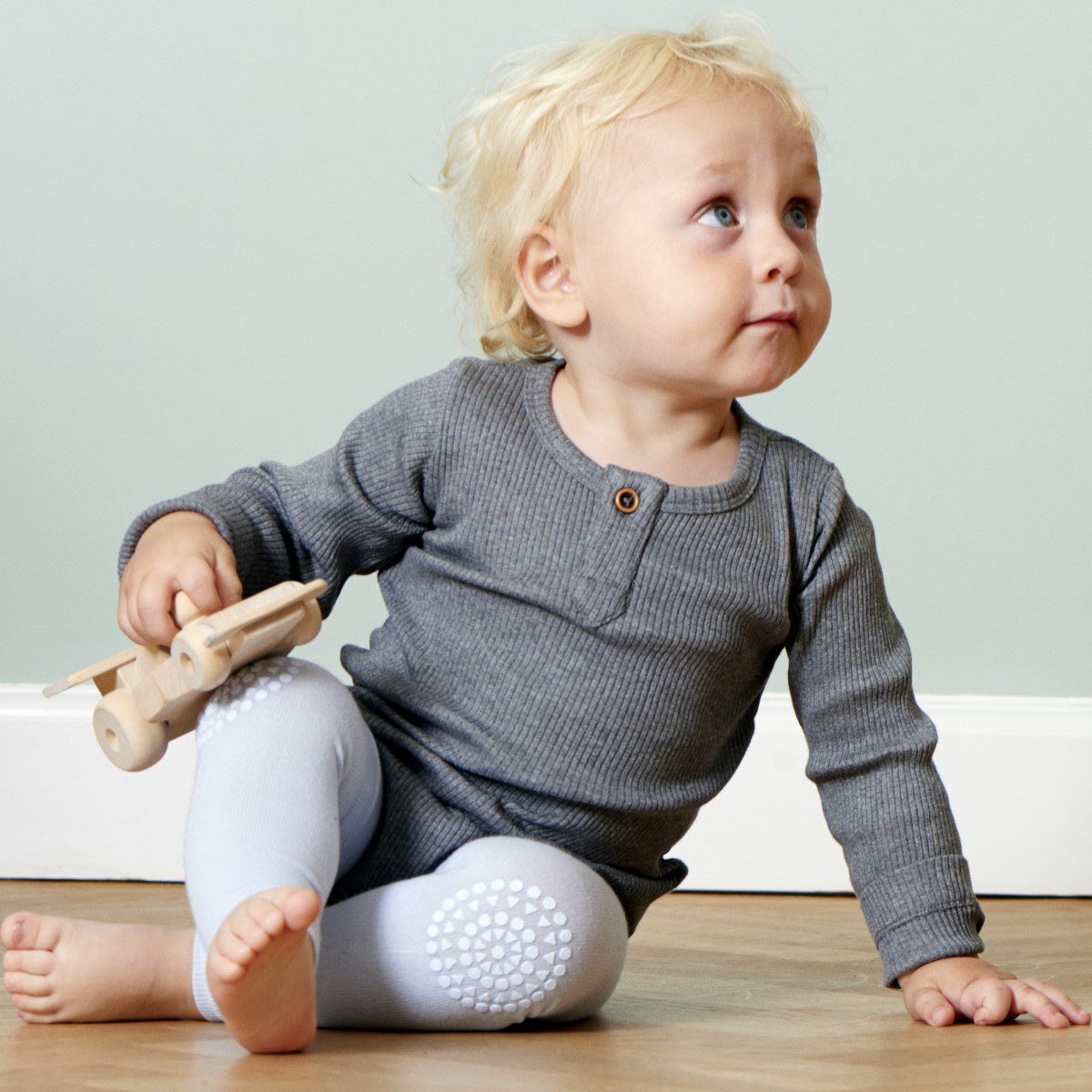 Crawling Leggings | Sky Blue