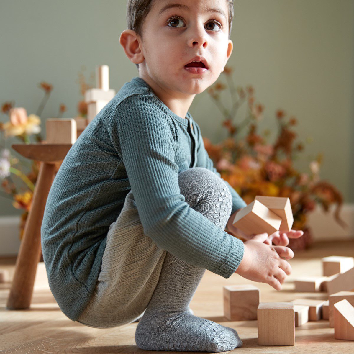 Crawling Tights | Grey Melange