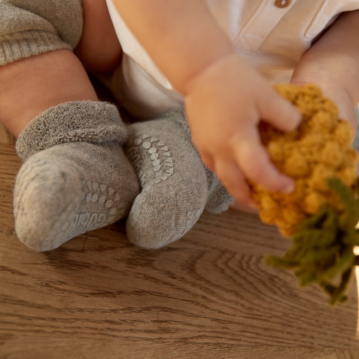 Non-Slip Socks | Grey Melange