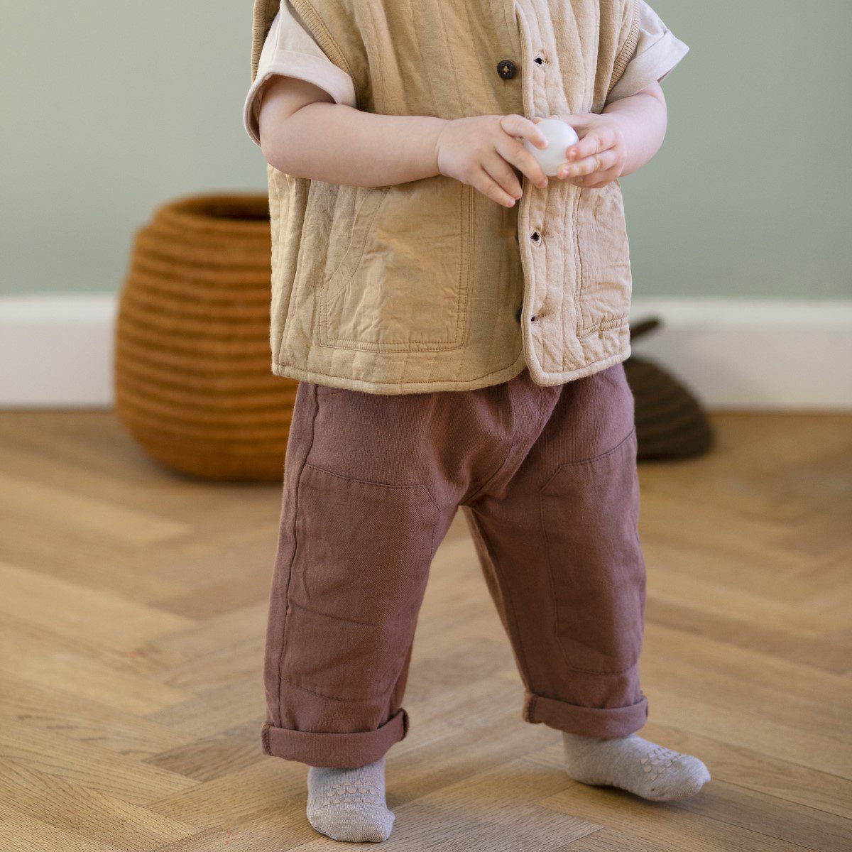 Bamboo Non-Slip Socks | Sand