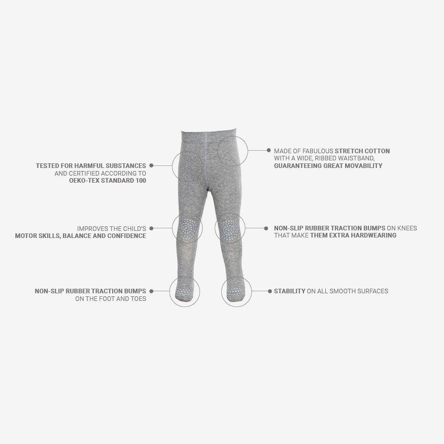 Crawling Tights | Dark Grey Melange