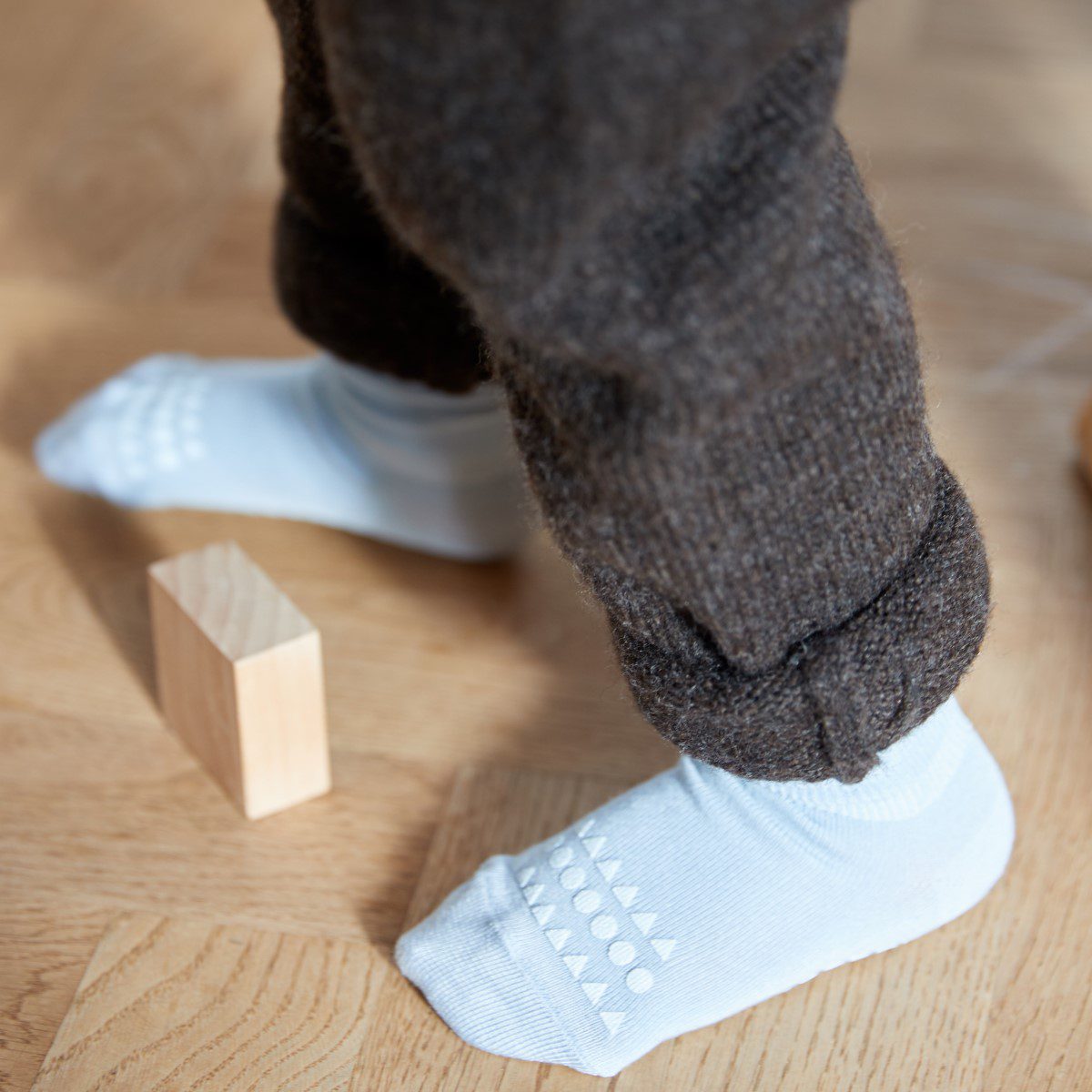 Bamboo Non-Slip Socks | Sky Blue