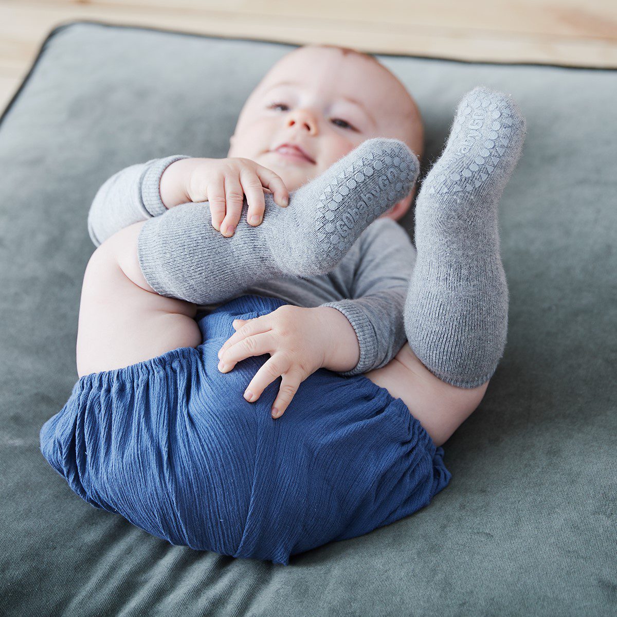 Non-Slip Socks | Grey Melange