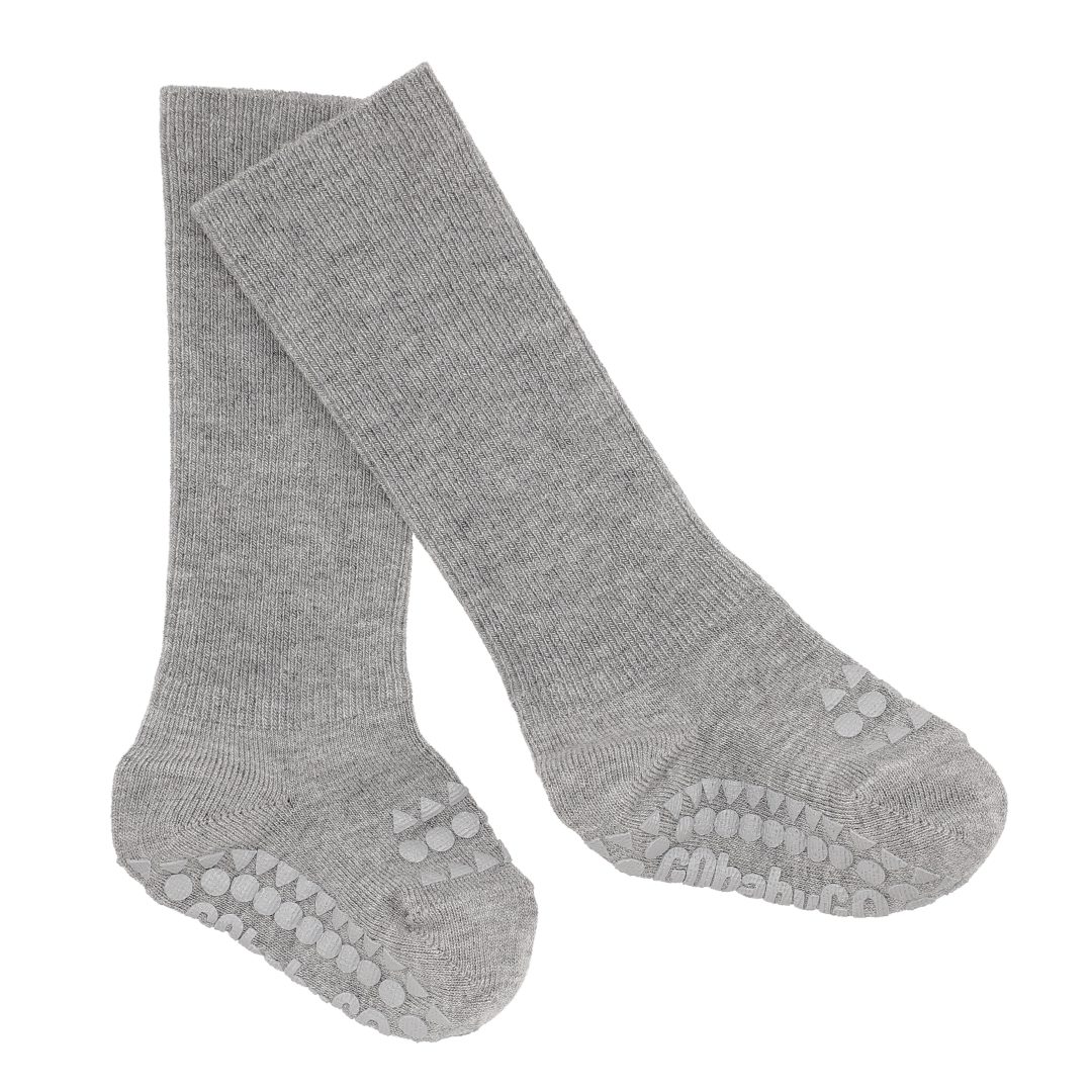 Bamboo Non-Slip Socks | Grey Melange
