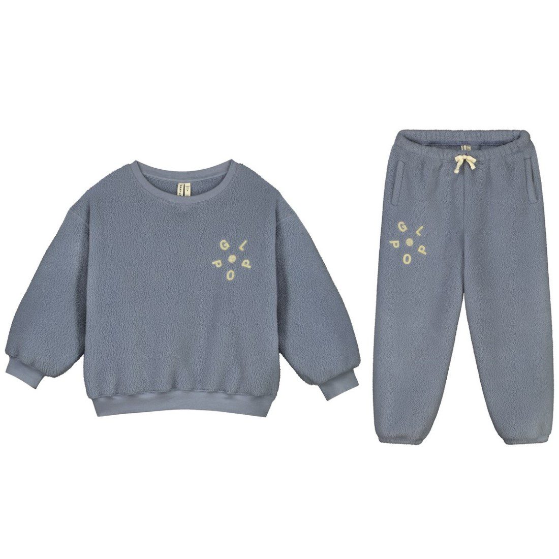 POP Teddy Dropped Shoulder Sweater & Teddy Track Pants