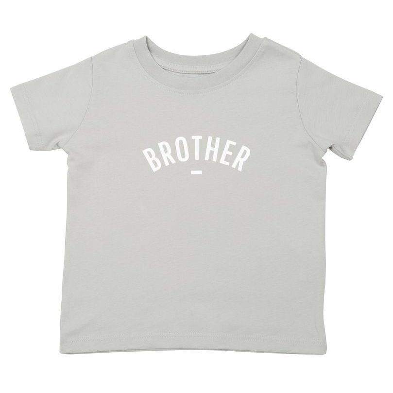 BROTHER Cap Sleeved T-Shirt |  Pale Grey