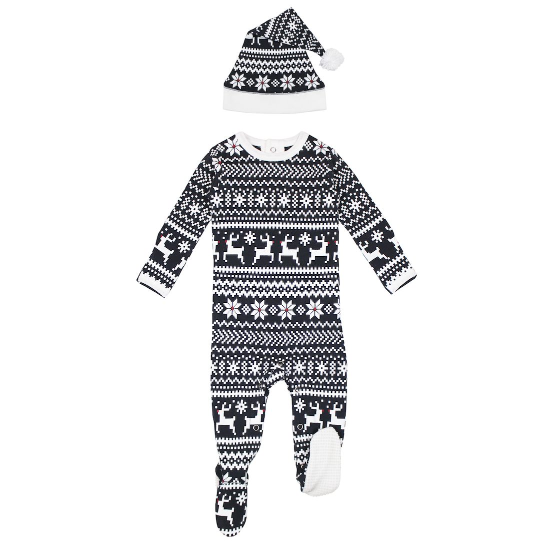 Holiday Footie & Cap Set | Rudolph
