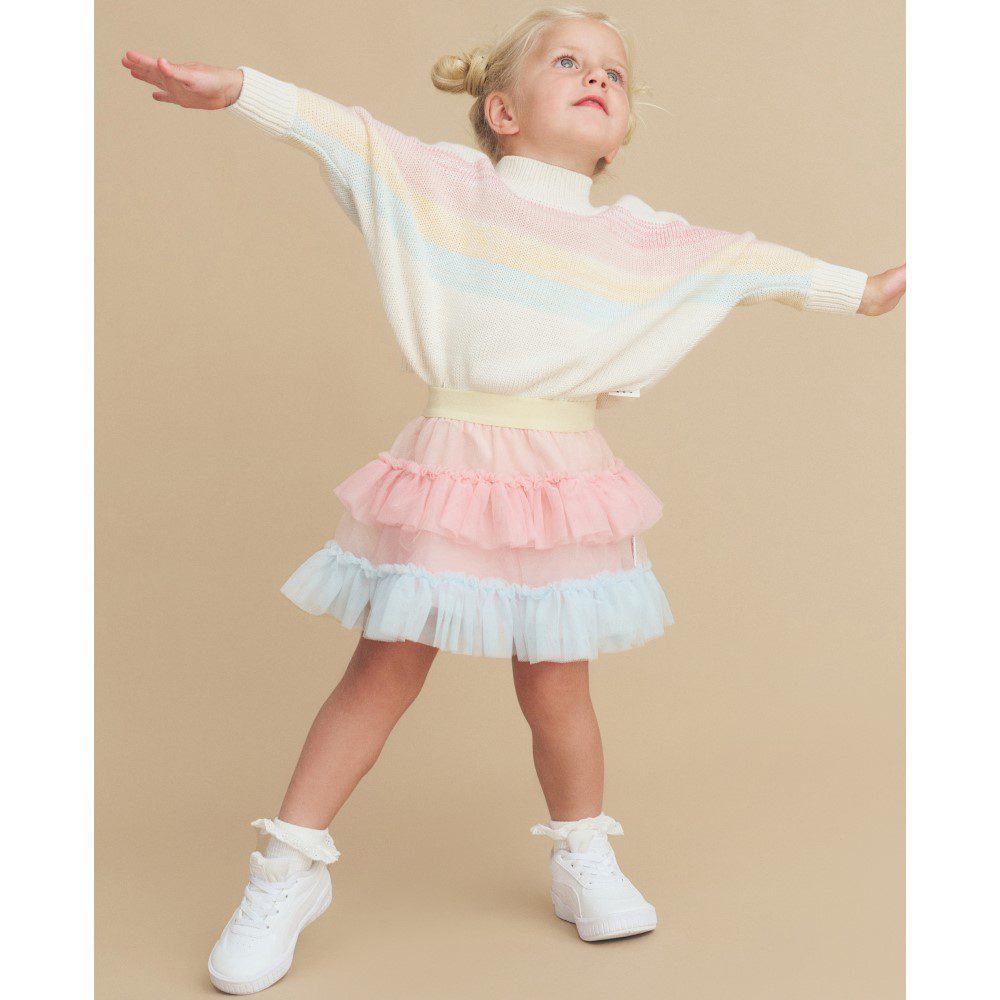 Rainbow Stripe Knit Jumper