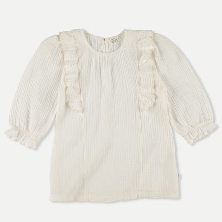 Helena Soft Gauze Blouse & Vivian Suspender Bermuda Shorts