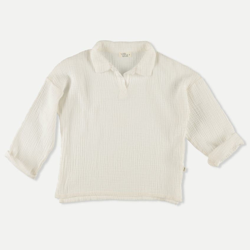 Hugo Soft Gauze Shirt & Marco Twill Pants | Ivory/Beige