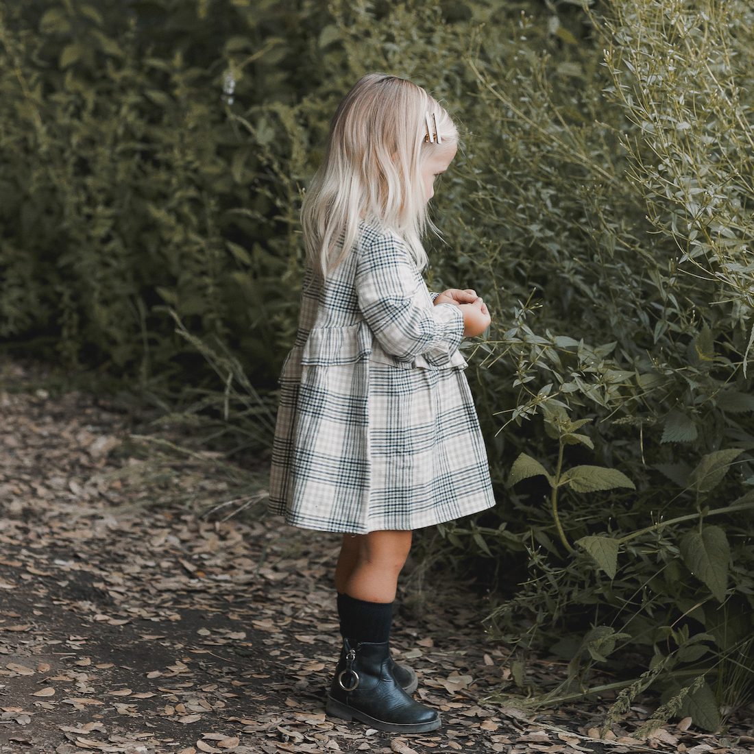 Hazel Dress | Forest Flannel