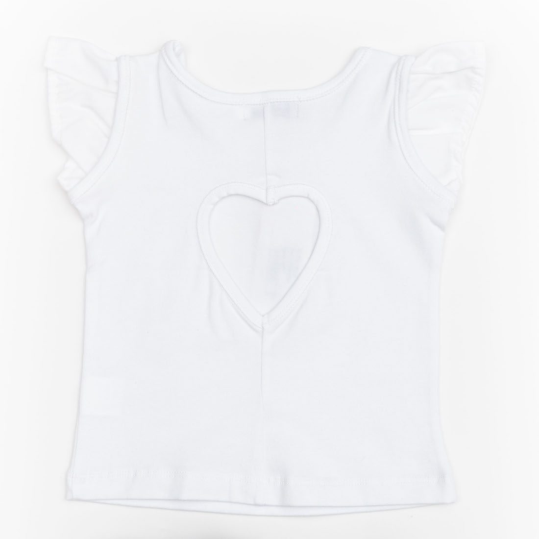 Hearts White Tank & Pink Vichy Bloomer