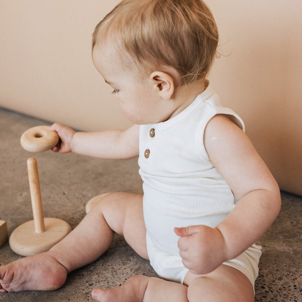 Henley Tank & Shorties | Vanilla