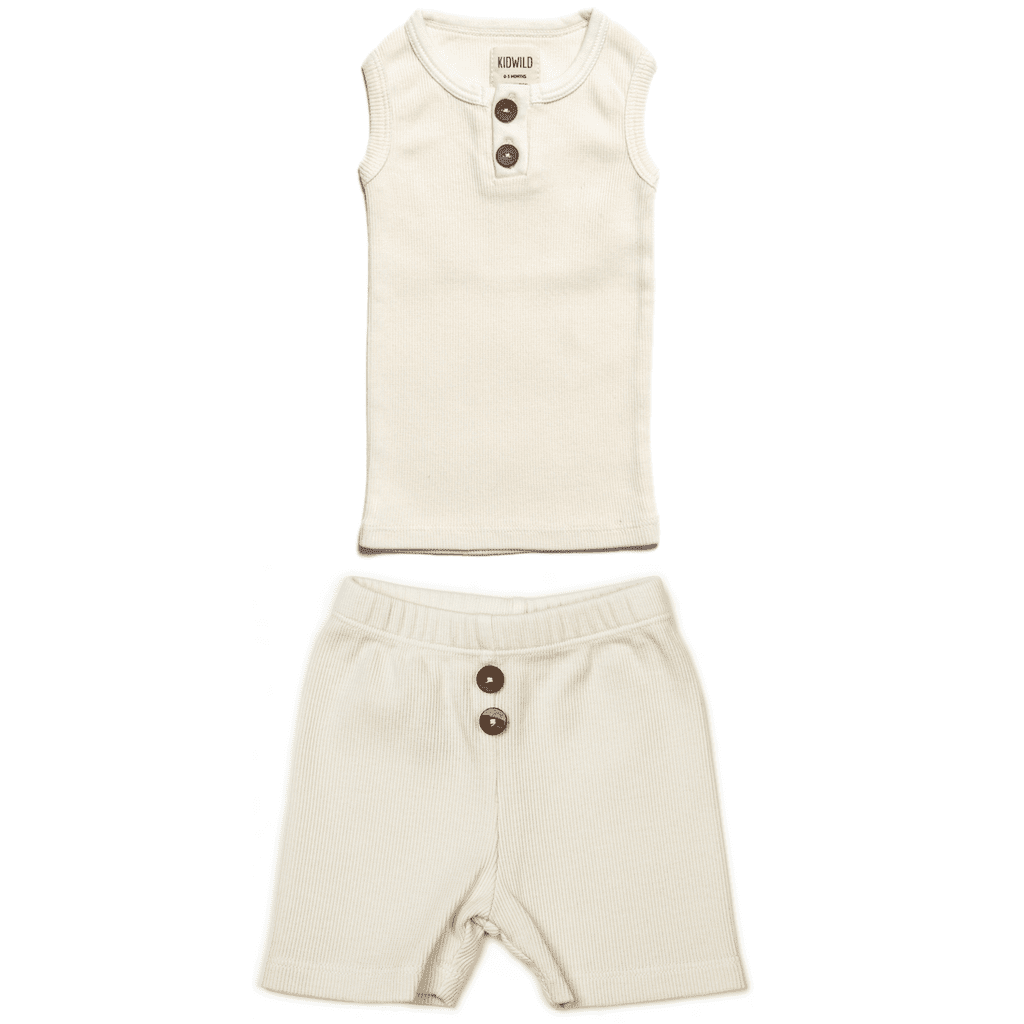 Henley Tank & Shorties | Vanilla