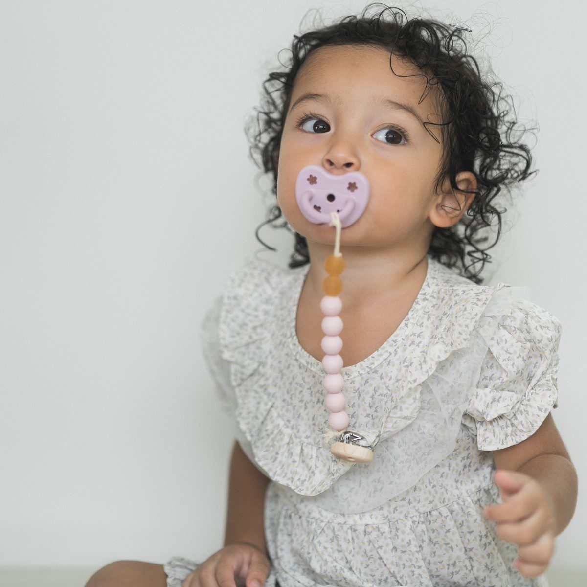 Pacifier Holder | Powder Pink