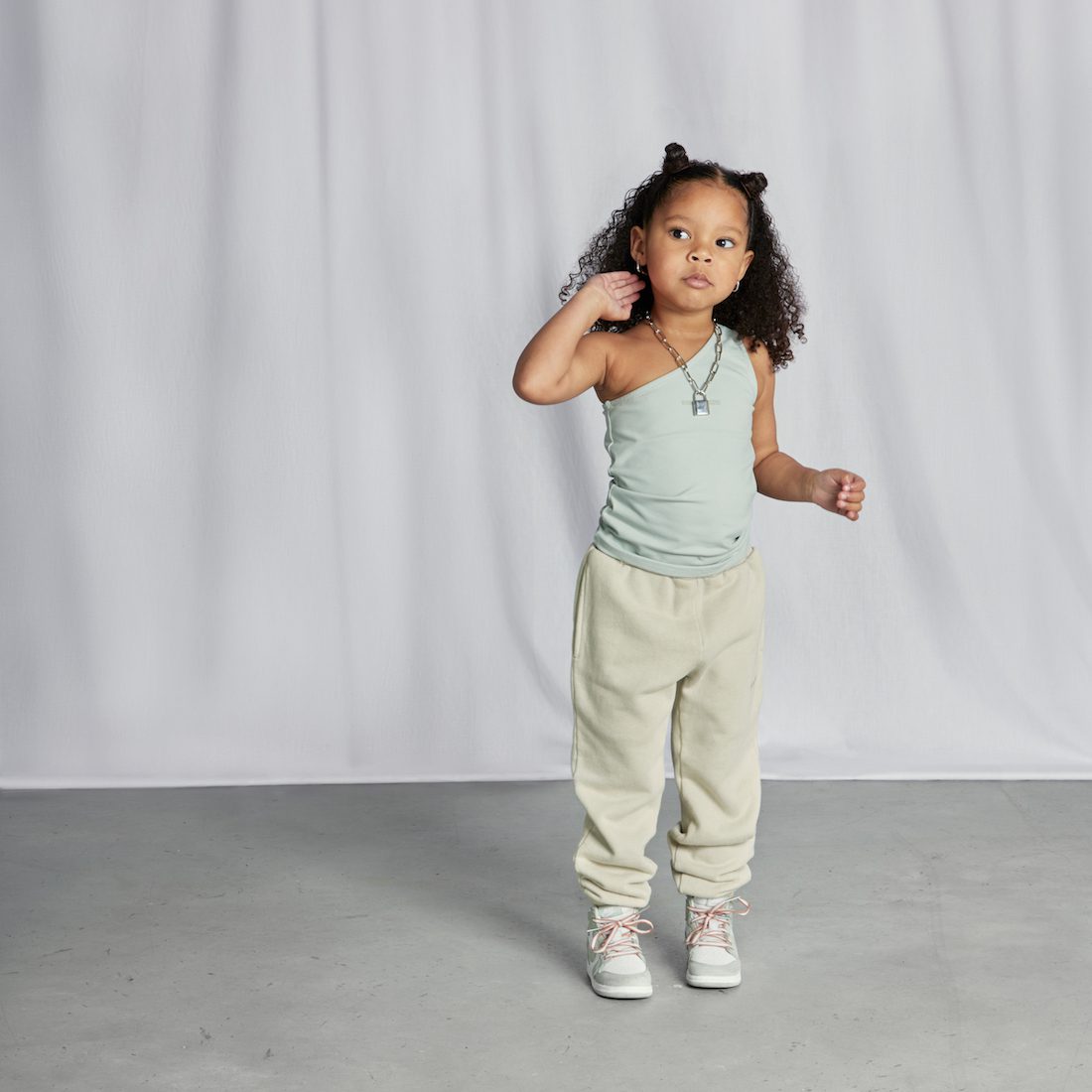 One Shoulder Top & Biker Short