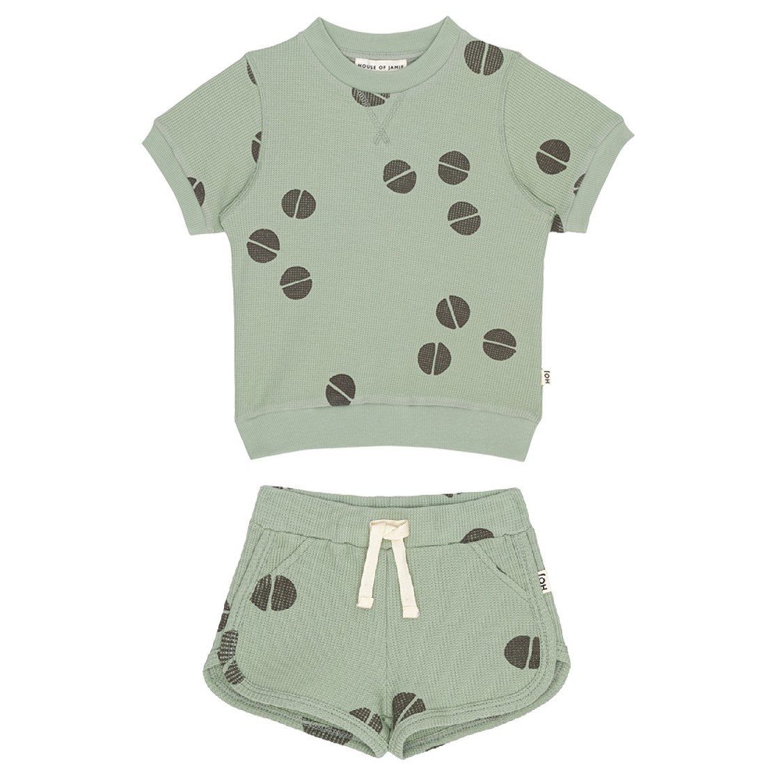 Crewneck Tee & Gym Shorts | Beans